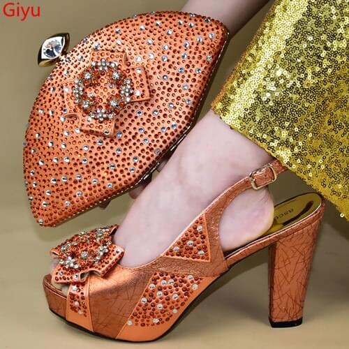 Doershow beautiful shoes and bag matching set italy 2019 designs for african shoes and bags wedding party free shipping!SSTY1-10