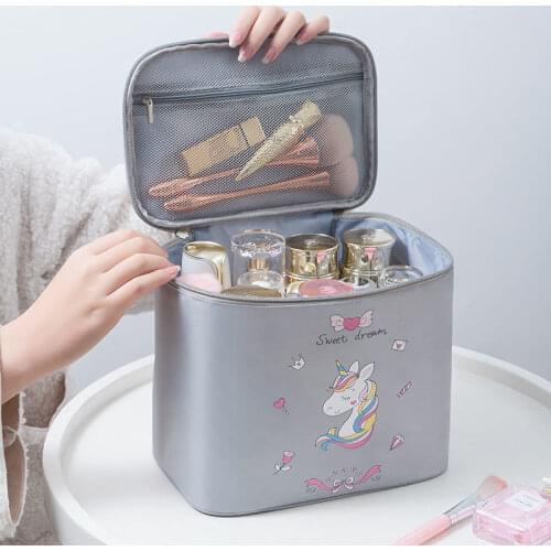 Travel Waterproof Portable Women Makeup Bag High Capacity Toiletries Organizer Storage Cosmetic Cases Zipper Wash Beauty Pouch