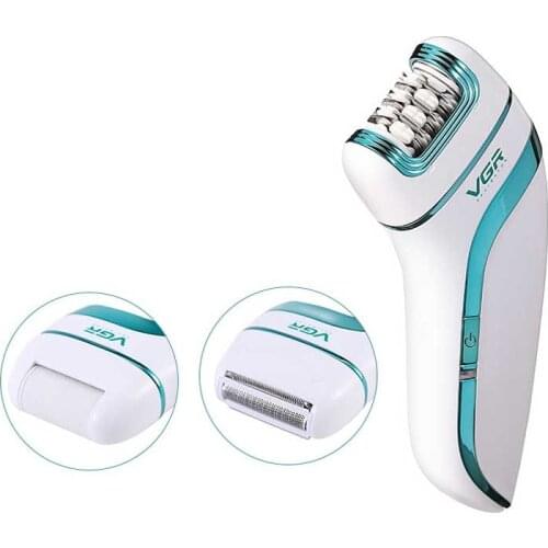 VGR 3 in 1 Epilator electric hair removal shaving device body hair remover electric shaver Exfoliating rechargeable