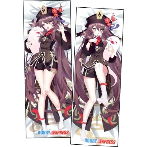 Hobby Express Anime Dakimakura Japanese Otaku Waifu Hugging Body Pillow Cover Hu Tao Genshin Impact 21542