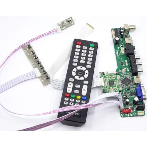 Kit FOR B156HTN03.9/B156HTN03.8 30pin HDMI VGA Monitor 1920X1080 Screen EDP LED Display Panel Remote Controller Board 15.6"