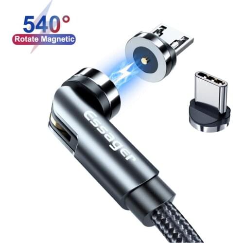 Magnetic Cable Micro USB Type C Cable For Android Fast Charging Magnet Charger Phone Cable wire Magnetic blind plug Essager