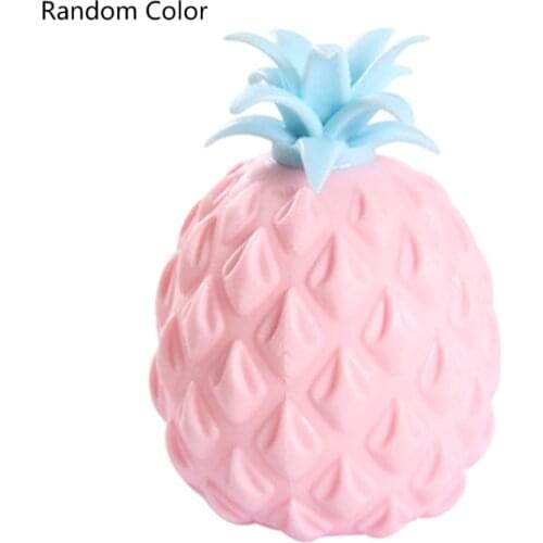 Squishy Pineapple Stress Balls Toy Tropical Fruit with Beads Promote Stress Relief Restore Mental and Physical Balance 69HE