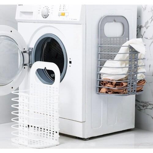 Wall Hanging Dirty Clothes Storage Basket Collapsible Large Laundry Hamper Home Laundry Basket Space Saving Storage Basket Box