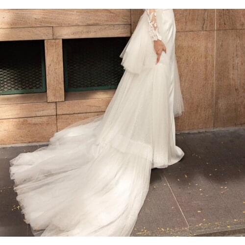 New hot Detachable train pleated skirt wedding skirt pleated skirt detachable skirt customsize
