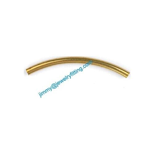 2013 New Jewelry findings Bent Tubing tube spacer tube beads for bracelet 3*40mm