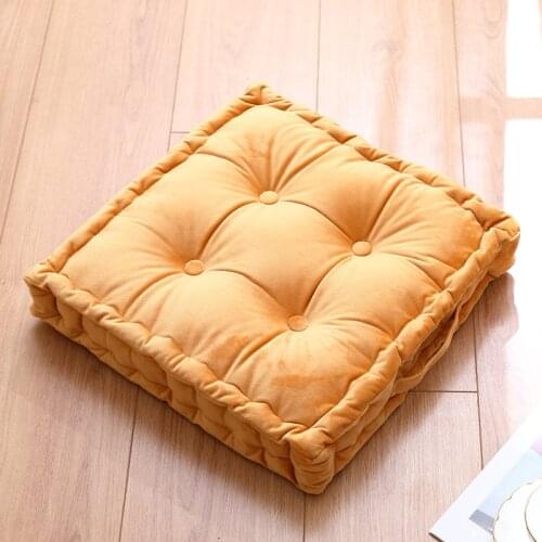 Solid Fat Cushions Thicken Office Pad Floor Futon Tatami Floating Window Cushion Pillows Decor Home Soft and Comfortable