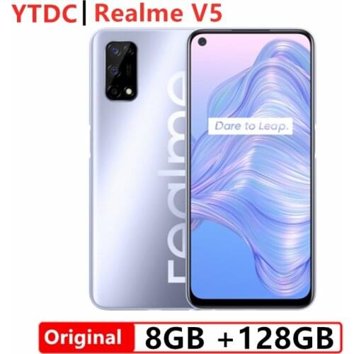 Original Realme V5 5G 8G 128G SmartPhone 5000mAh 30W Dash Charger 6.5 inch 2400*1080 FHD+ Screen 20:9 Screen Main Camerea 4800MP