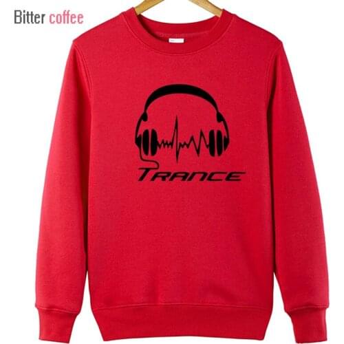 Autumn and Winter New Mens Hoodies Novelty Trance Headphones Classic Clothes Cotton Men Hoodies & Sweatshirts XS-XXL