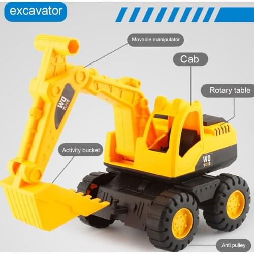 Shock Proof Portable Birthday Gift Construction Fleet ABS Plastic Dump Truck Toy Engineering Vehicle Beach Collection Imitation
