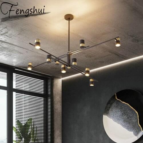Nordic LED Luxury Chandelier Lighting Modern Minimalist Design Restaurant Decor Lamp Living Room Villa Bedroom Light Fixtures