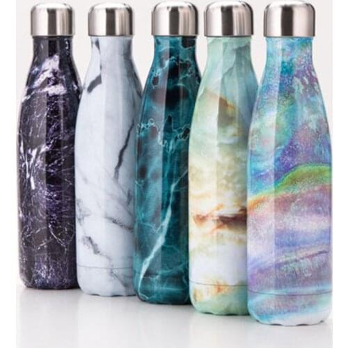 500ml Water Bottle Vacuum Insulated Flask Thermal Sport Chilly Cold Cups New Stainless Steel Coffee Thermos Hot Insulated