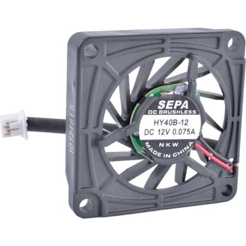 COOLING REVOLUTION HY40B-12 4cm 40mm fan 4008 40x40x8mm 12V 0.075A Thin side hair blow cooling fan