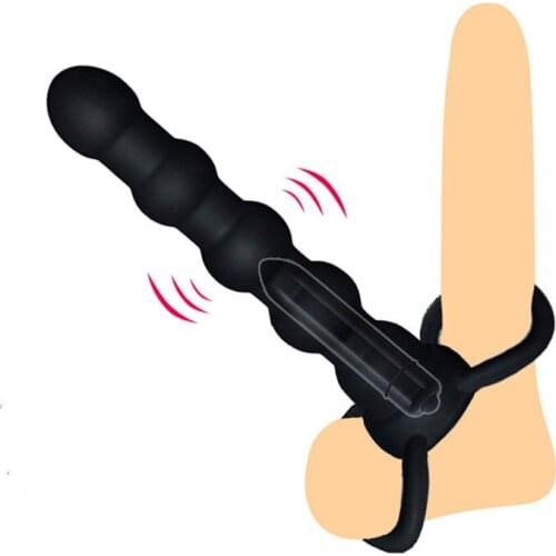 Double Penetration Vibrators Sex Toy For Women Anal Plug Penis Strap On Vibrator Intimate Toys Adult Sex Products For Couples