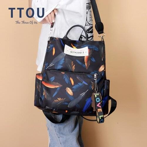 High Quality Waterproof Oxford Women Backpack Fashion Colored circles Anti-theft Women Backpacks Ladies Large Capacity Backpack