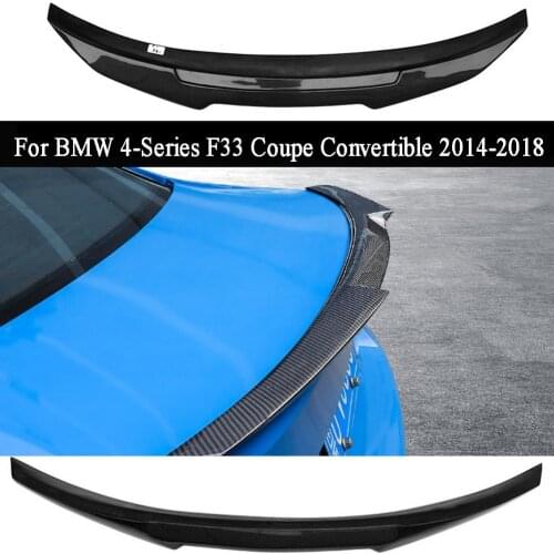 Carbon Fiber Rear Wing Trunk Lid Spoiler Wing For BMW 4-Series F33 Coupe Convertible 2014 2015 2016 2017 2018