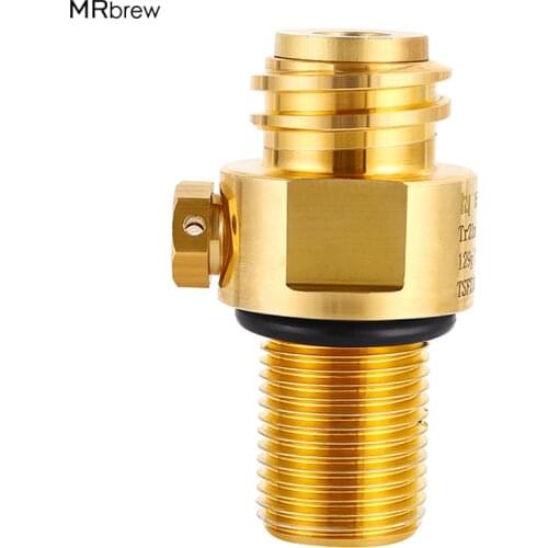 Sodastream Refillable CO2 Valve M18*1.5 Input To TR21-4 Output For CO2 Carbonator Cylinder Tank Replaceable Adapter