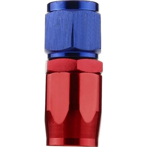 0 Degree Straight Swivel Oil/Fuel/Gas Line Hose End Reusable Fitting Adapter Universal Aluminum Alloy Male Fitting