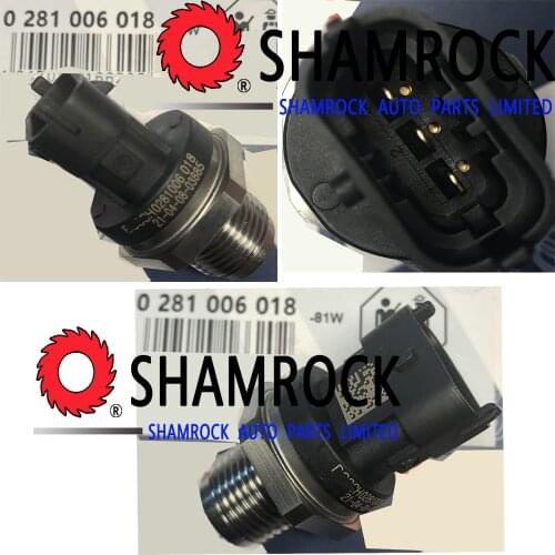 0281006018 Fuel Rail Pressure Sensor 0281006018 0281002000 0445214076 WE01-13-GC0 WE0113GC0