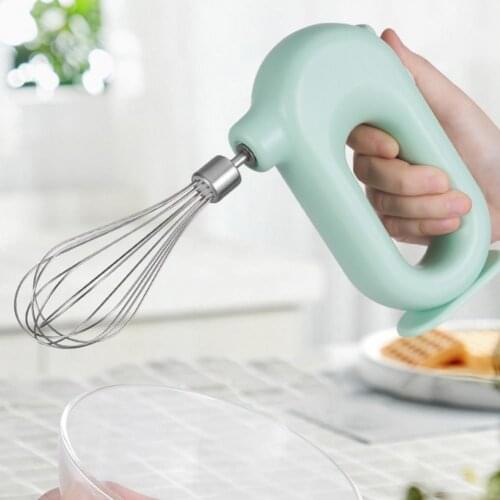 1 Set Egg Mixer Eco-friendly High Speed Plastic Handheld Electric Food Blender for Home Baking Stirring Kitchen Gadgets