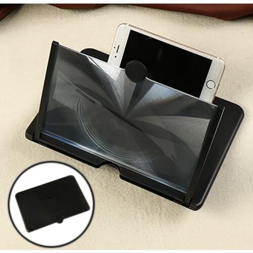 10 inch Pull Out Mobile Phone 3D Effect High Definition Large Screen Magnifier Video Desktop Lazy Folding Stand For Movie Game