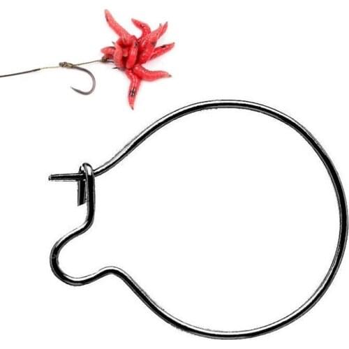 20PCS New Carp Fishing Maggot Clip Fishing Bait Ring Hooks Bait Sting Pin Spike Live Bait Lure Hook Carp Chod Hair Rig Tackle