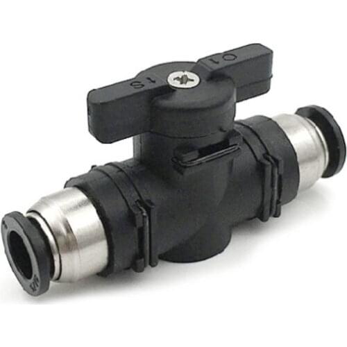 8mm Pneumatic Push Quick Joint Connector BUC Hand Valve Switch Plastic Adapter Air Line Tube Fittings