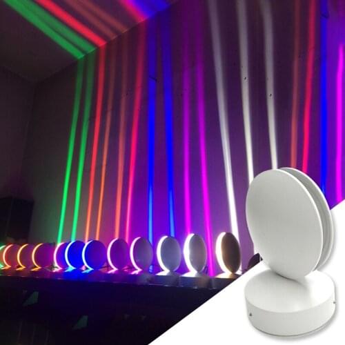 8W Waterproof IP65 Window Sill Lamp, 360 Degree Corridor Bar Line Ray Light Spot Light Colorful Porch Light RGB Lamps