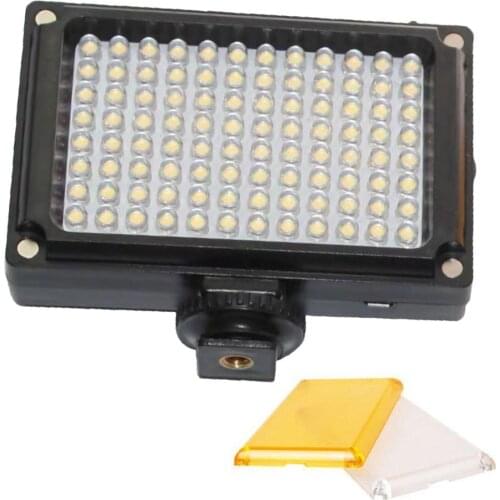 96 LED video light portable selfie fill light spotlight with hotshoe for smartphone cellphone camera