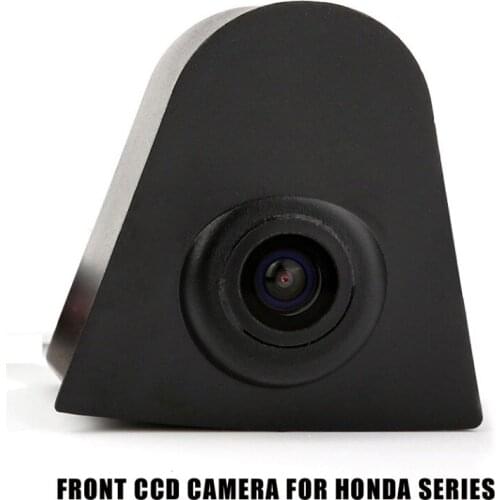 CCD Car HD Front View Camera for Honda Civic Accord Odyssey CRV Fit City XR-V Forward Car Logo Camera Waterproof High-Quality
