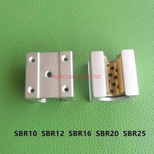 AXK Free Shipping 1pcs Jdb Solid Embedded Graphite Self-lubricating Oil Bearing Copper Sheath Sbr10 Sbr12 Sbr16 Sbr20 Sbr25