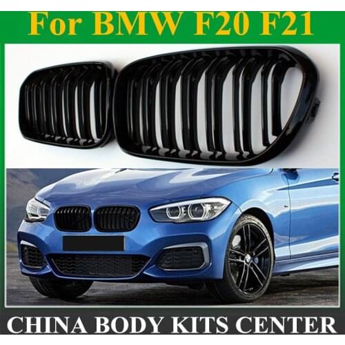 FREE SHIPPING: 1 Pair F20 F21 LCI ABS front bumper grille for BMW facelifted F21 120i 118i 118d 116i M135i 2015 - 2019