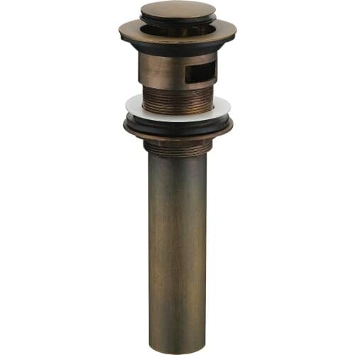 Free shipping Antique bronze clour 1.5" Diameter Pop up drain with overflow