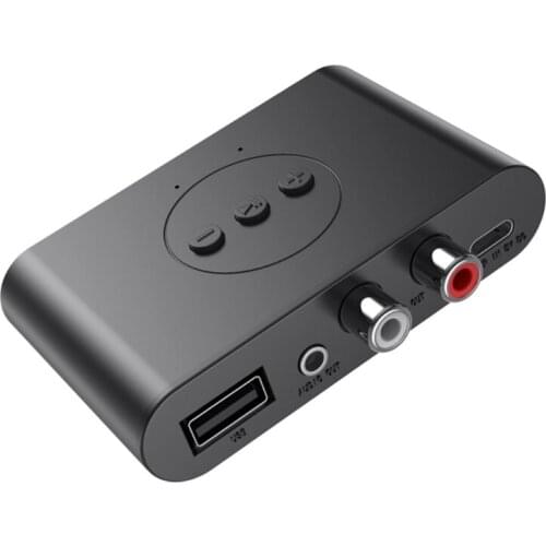 Bluetooth-compatible 5.0AUX Adapter for Car Noise Cancelling Music Receiver Hands-Free Calls