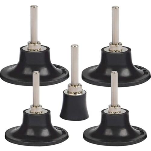 5Pcs Disc Pad Holder Quick Replacement Disc Pad Holder with 1/4 Inch Shank for Polishing Round Rotating Tool