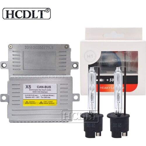 HCDLT Original Yeaky Xenon Headlight Kit H1 H3 H7 H11 9005 9006 D2H Car Headlamp Bulb DLT X5 55W Canbus HID Xenon Ballast Kit
