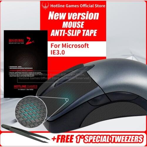 Hotline Games Mouse Anti-Slip Tape for Microsoft IE3.0 Mouse Sweat Resistant Pads Mouse Side Anti-Slip Stickers Mouse Skates
