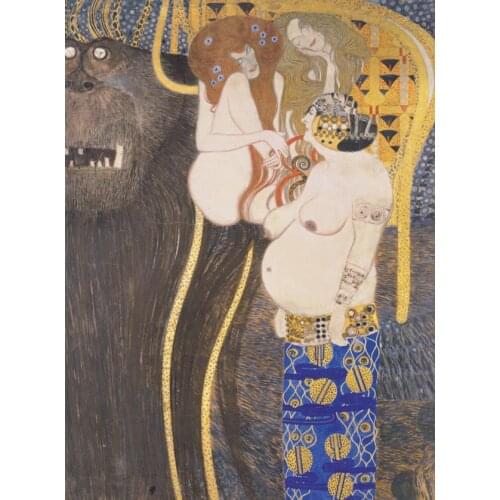 Free shipping Austria Gustav Klimt nude women canvas prints oil painting printed on canvas home decoration picture