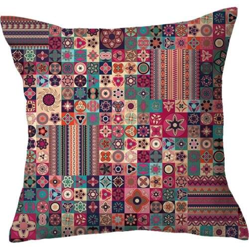 Hot Blue Geometric Plush Embrace Pillowcase Household Cloth Art Sofa Pillow for Leaning on Covers Pillow Cover Home Decor