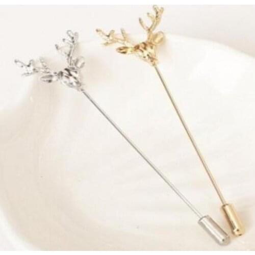Ornaments Retro Deer Plug Long Needle Models Brooch Men Small Suit Plug Brooch Brooches For Women Pins Brooch Wholesale