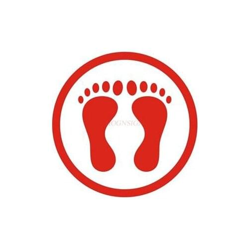 Table lined sticker Kindergarten Ground Fixed-point Stickers Posted On The Dance Table Lined Up Round Footprints Floor Stickers