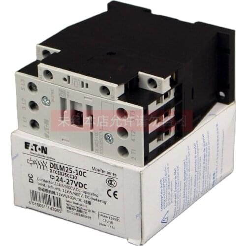 Original authentic Eaton Muller EATON DC contactor DILM25-10C electromagnetic 24~27VDC