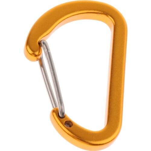 Wire Gate Aluminum Safety Buckle Keychain Ring Carabiner Clip Hook for Home, Camping Hiking Hook Outdoor Sports