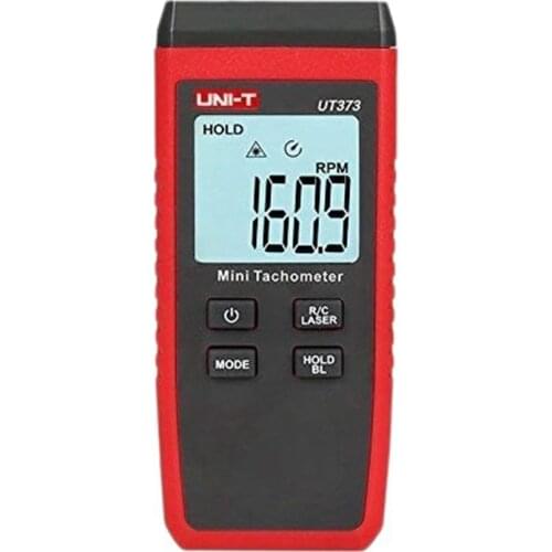 UNI-T Mini Tachometer UT373 Digital Tachometer Non-Contact Tachometer Measure Range10-99999RPM Odometer with Backlight