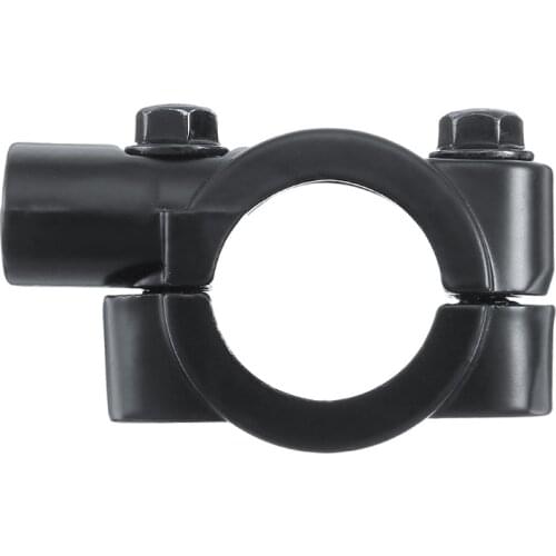 1PC Black Silver Motorcycle accessories Mirror Mount Clamp Rear View Mirror Holder Size 25mm Handlebar 10mm 8mm Base mirror code