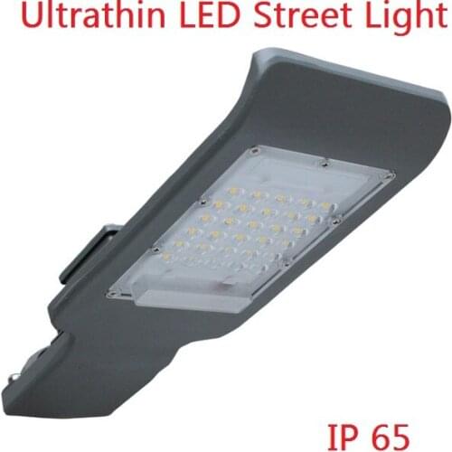 2018 New Design AC85V-265V 20W 30W 50W 100W Cold White Ultrathin LED Street Light for Garden Yard Pathway Road