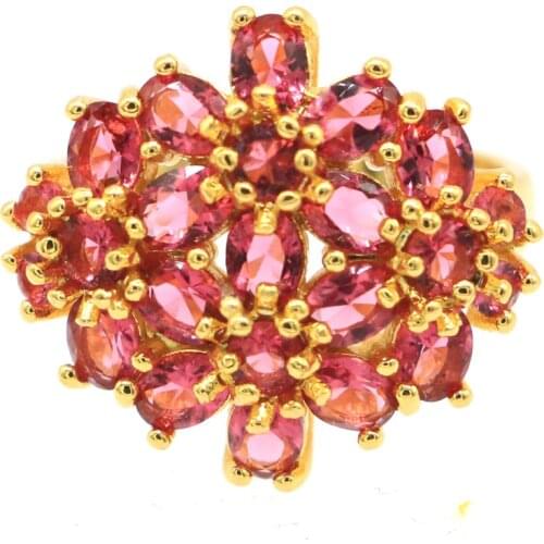 20x17mm Delicate Fine Cut Created Rectangle 18x13mm Pink Kunzite CZ For Women Fine Jewelry Silver Rings Wholesale