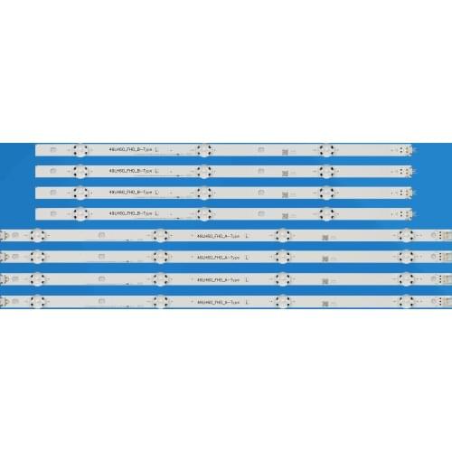 8pcs x LED Backlight For LG innotek Direct 16Y 49LH60_FHD A/B TYPE HC490DUN-ABRR1-211X 49LH604V JVC LT-50C550 49LW540S-UF