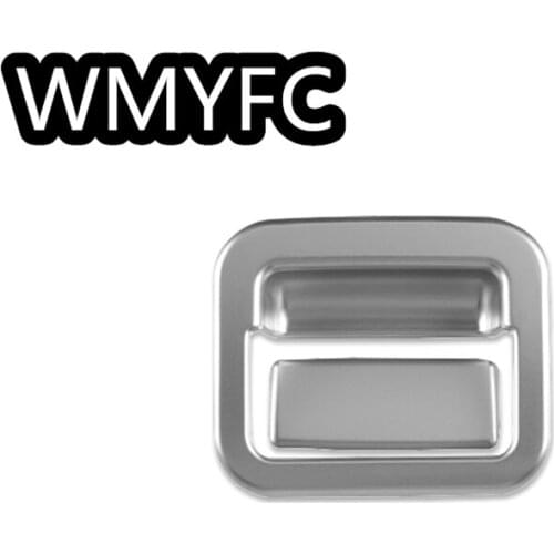 ABS Chrome Copilot Glove Box Handle Bowl Cover Trim Frame Car Sticker 2pcs for Toyota RAV4 RAV 4 2014-2018 Car Accessories