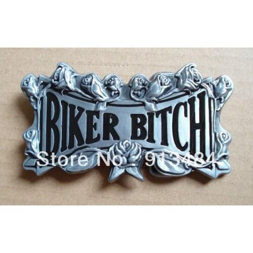 BIKER BITCH BELT BUCKLE JF-B424,brand new condition free shipping